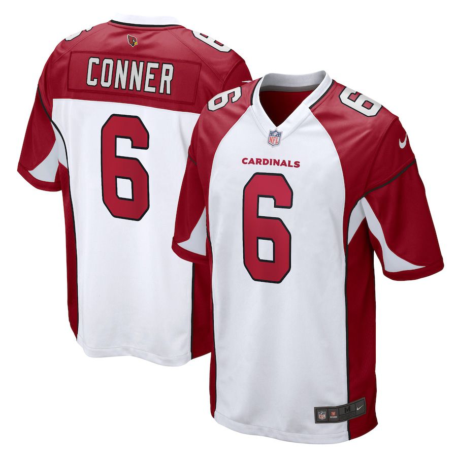Men Arizona Cardinals 6 James Conner Nike White Game Player NFL Jersey